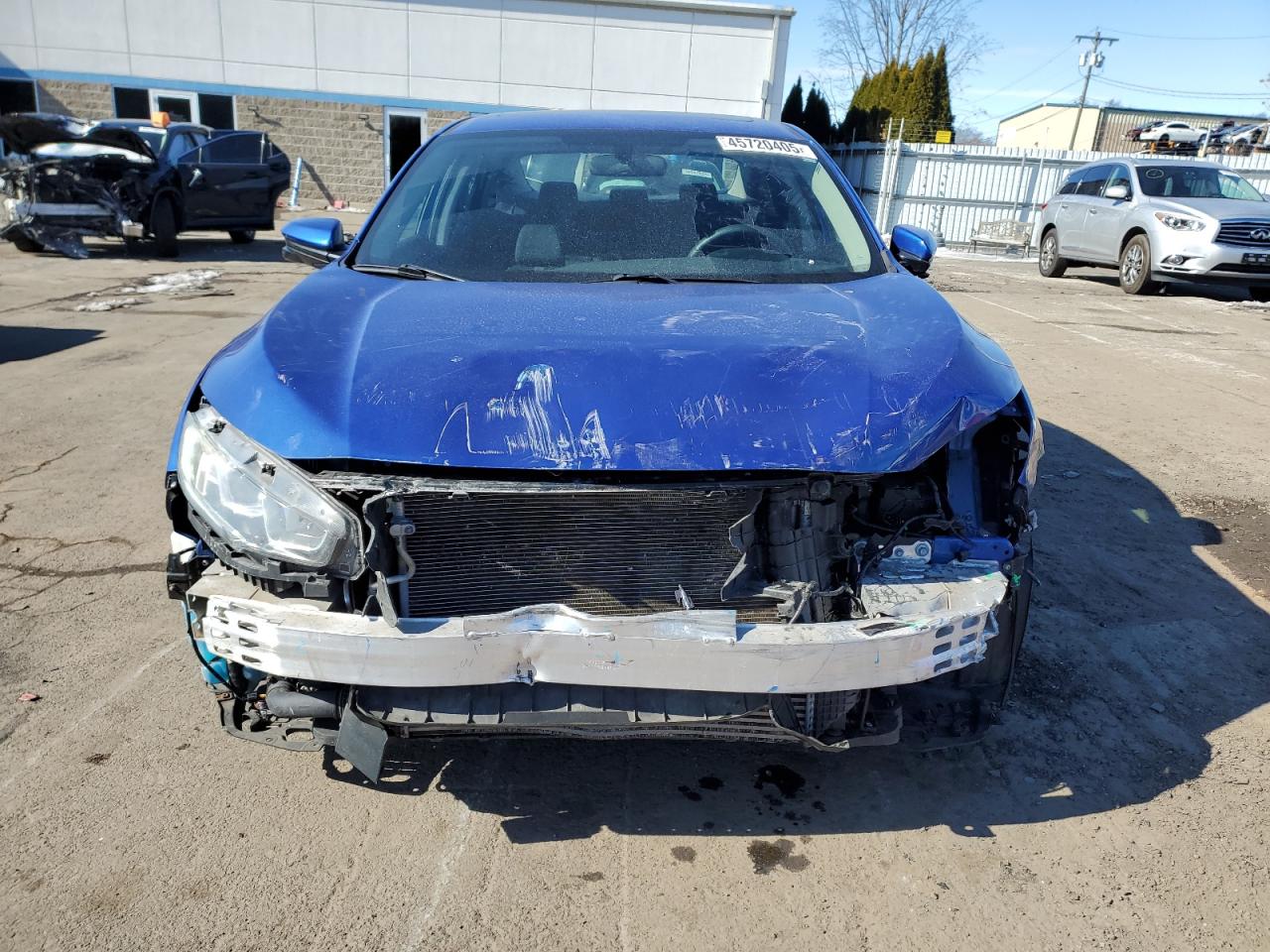 2017 Honda Civic VIN 19XFC1F37HE205925 Copart auction photo, front end damage thumbnail 5