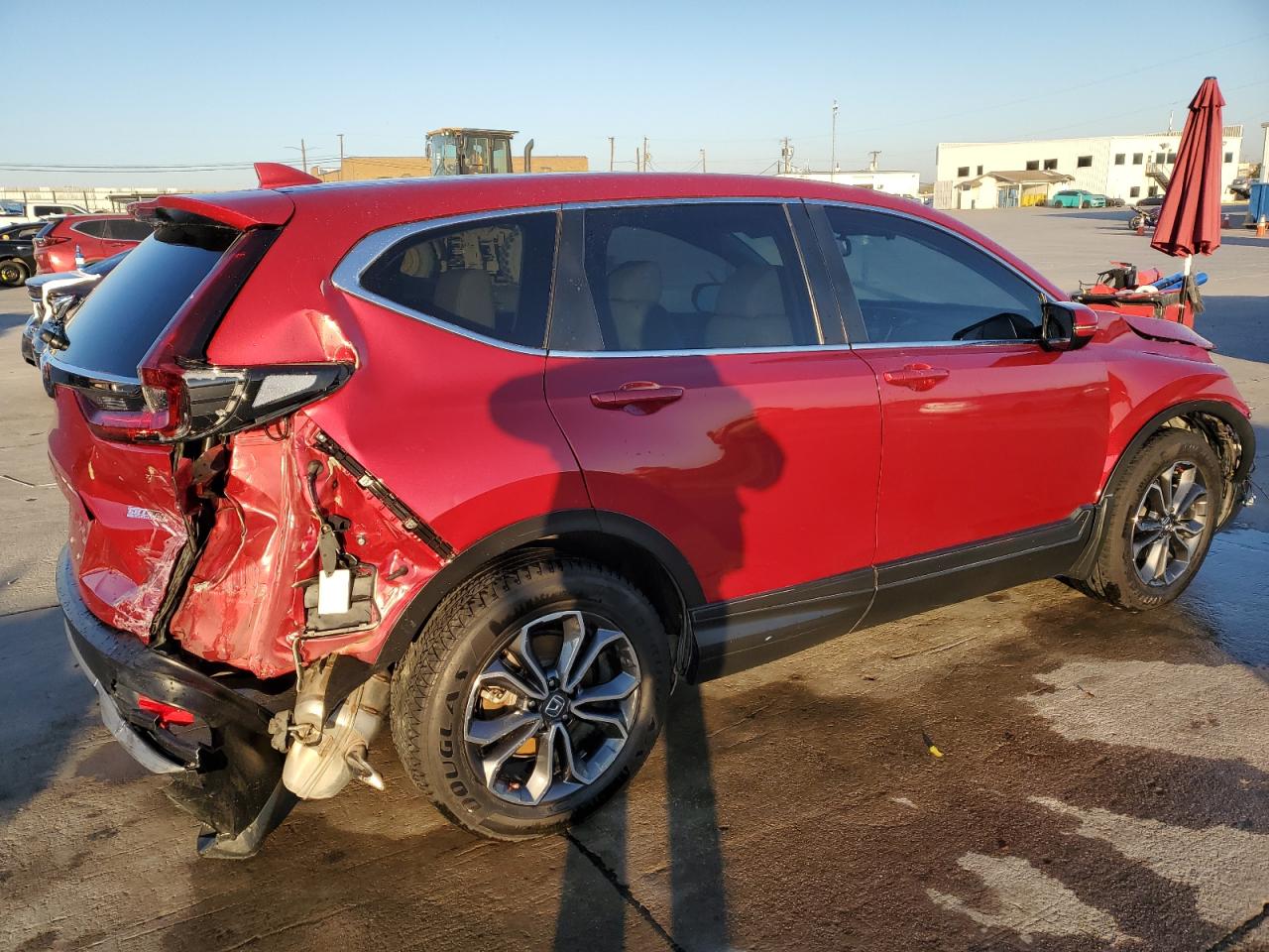 2021 Honda CR-V VIN 2HKRW1H85MH425728 Copart auction photo, front end / rear end damage thumbnail 3