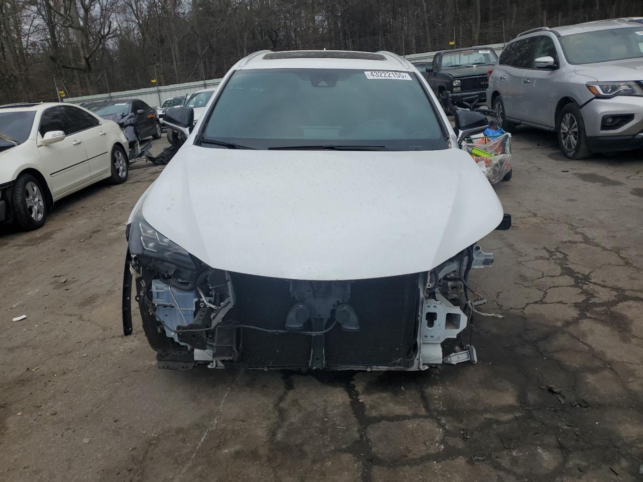 2019 Lexus NX VIN JTJYARBZ0K2143907 Copart auction photo, front end / undercarriage damage thumbnail 5
