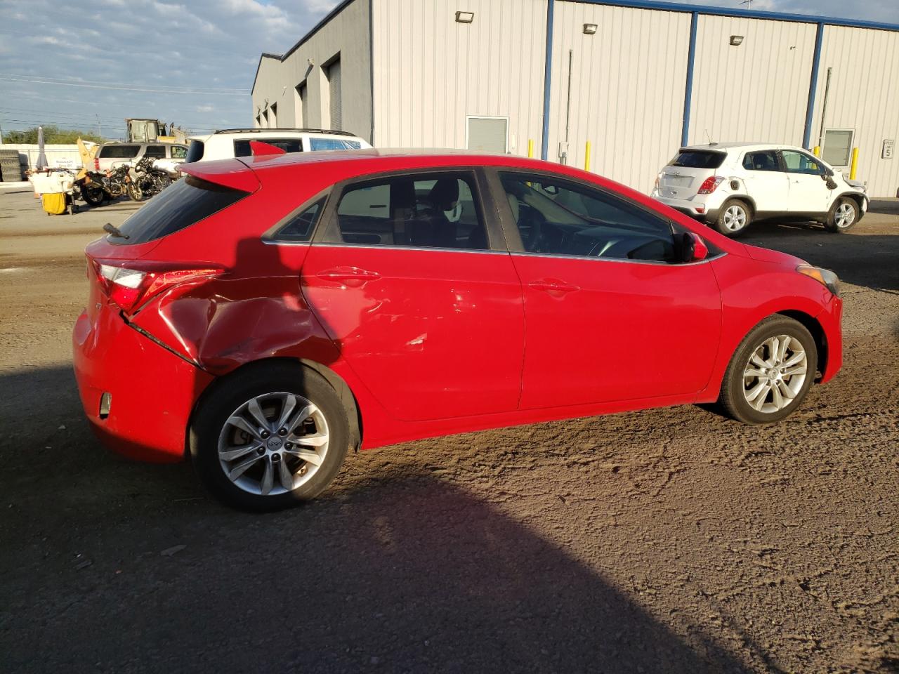 2013 Hyundai Elantra VIN KMHD35LEXDU026743 Copart auction photo, rear end damage thumbnail 3