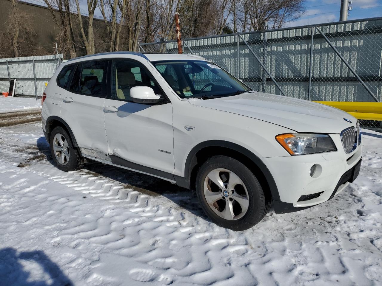 2011 BMW X3 VIN 5UXWX5C54BL705703 Copart auction photo, side damage thumbnail 4