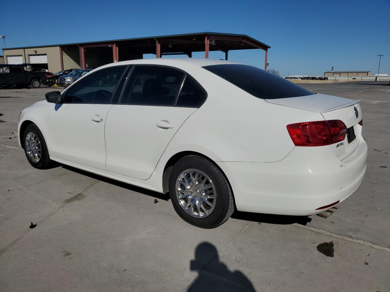 2014 Volkswagen Jetta VIN 3VW2K7AJ8EM384064 Copart auction photo, side / front end damage thumbnail 2