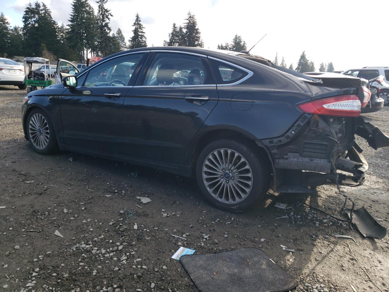 2014 Ford Fusion VIN 3FA6P0K94ER345062 Copart auction photo, rear end / front end damage thumbnail 2