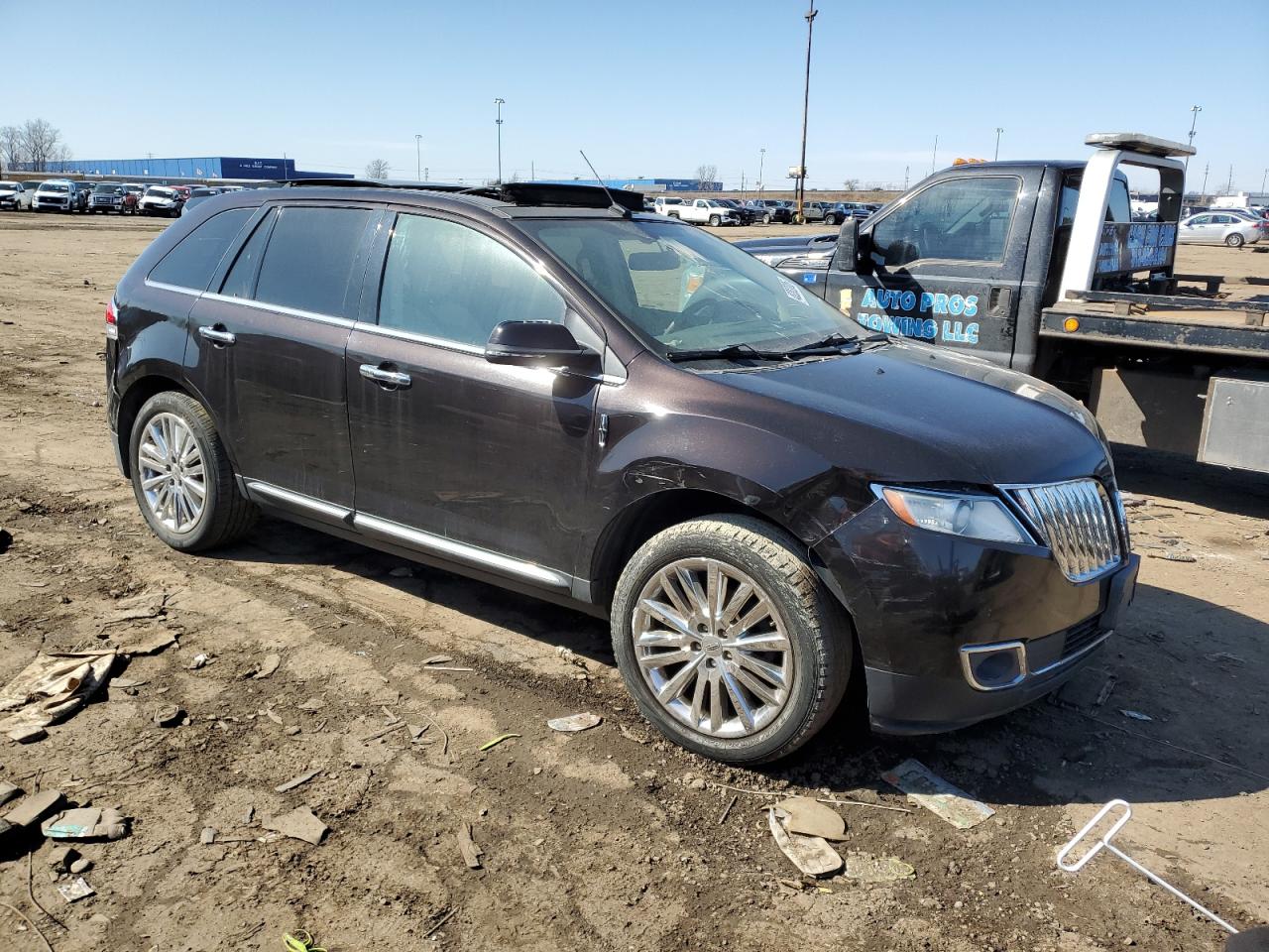 2014 Lincoln MKX VIN 2LMDJ8JK6EBL09233 Copart auction photo, all over / water/flood damage thumbnail 4