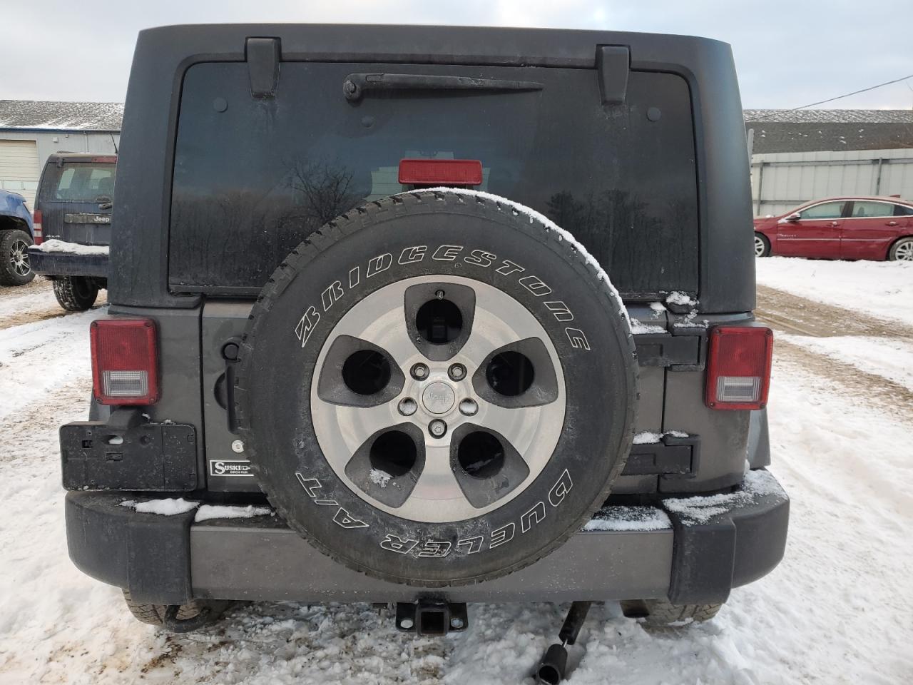2017 Jeep Wrangler VIN 1C4BJWEG8HL585435 Copart auction photo, frame damage damage thumbnail 6