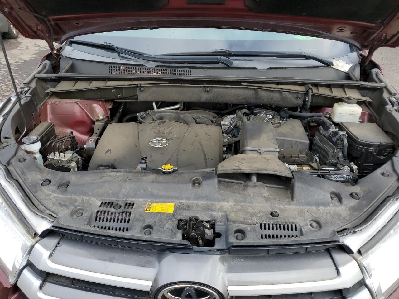 2017 Toyota Highlander VIN 5TDJZRFH6HS384127 Copart auction photo, side / rear end damage thumbnail 13