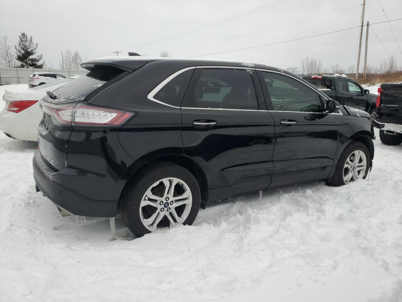 2017 Ford Edge VIN 2FMPK4K95HBC48634 Copart auction photo, front end / side damage thumbnail 3