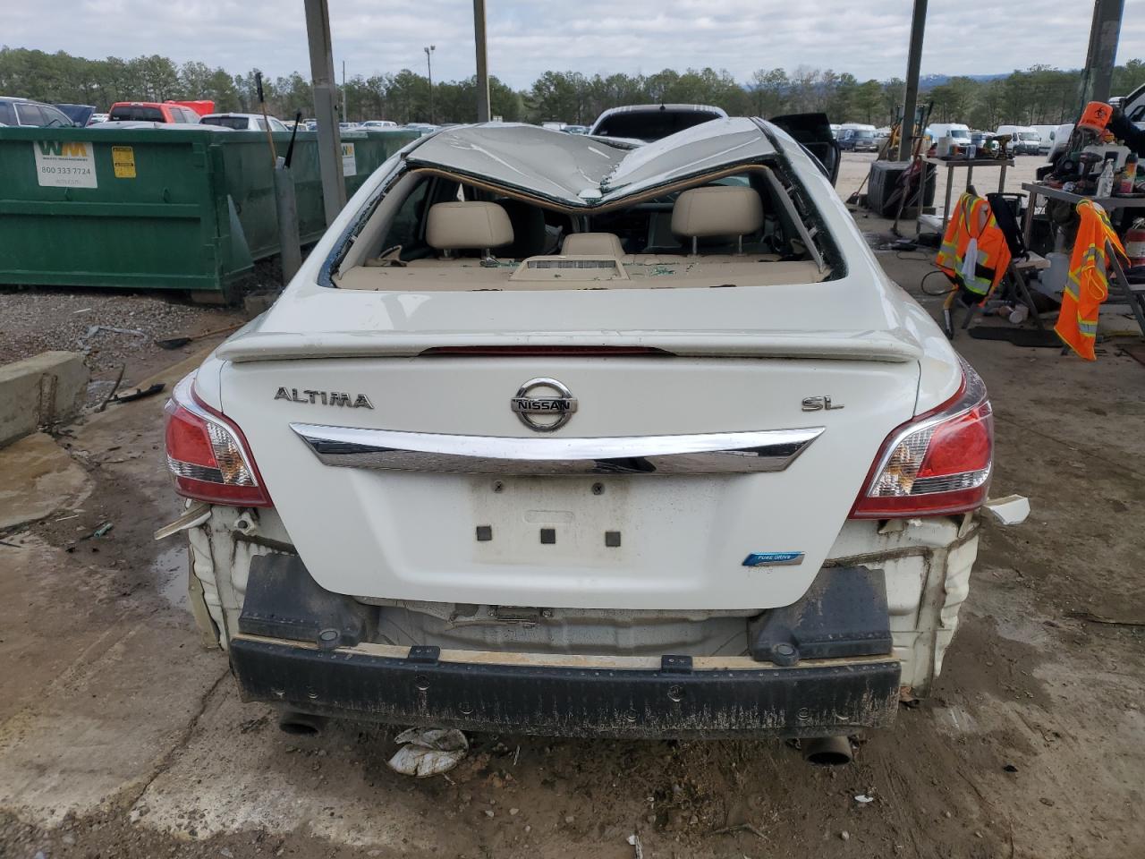 2013 Nissan Altima VIN 1N4AL3AP5DN500100 Copart auction photo, front end / top/roof damage thumbnail 6