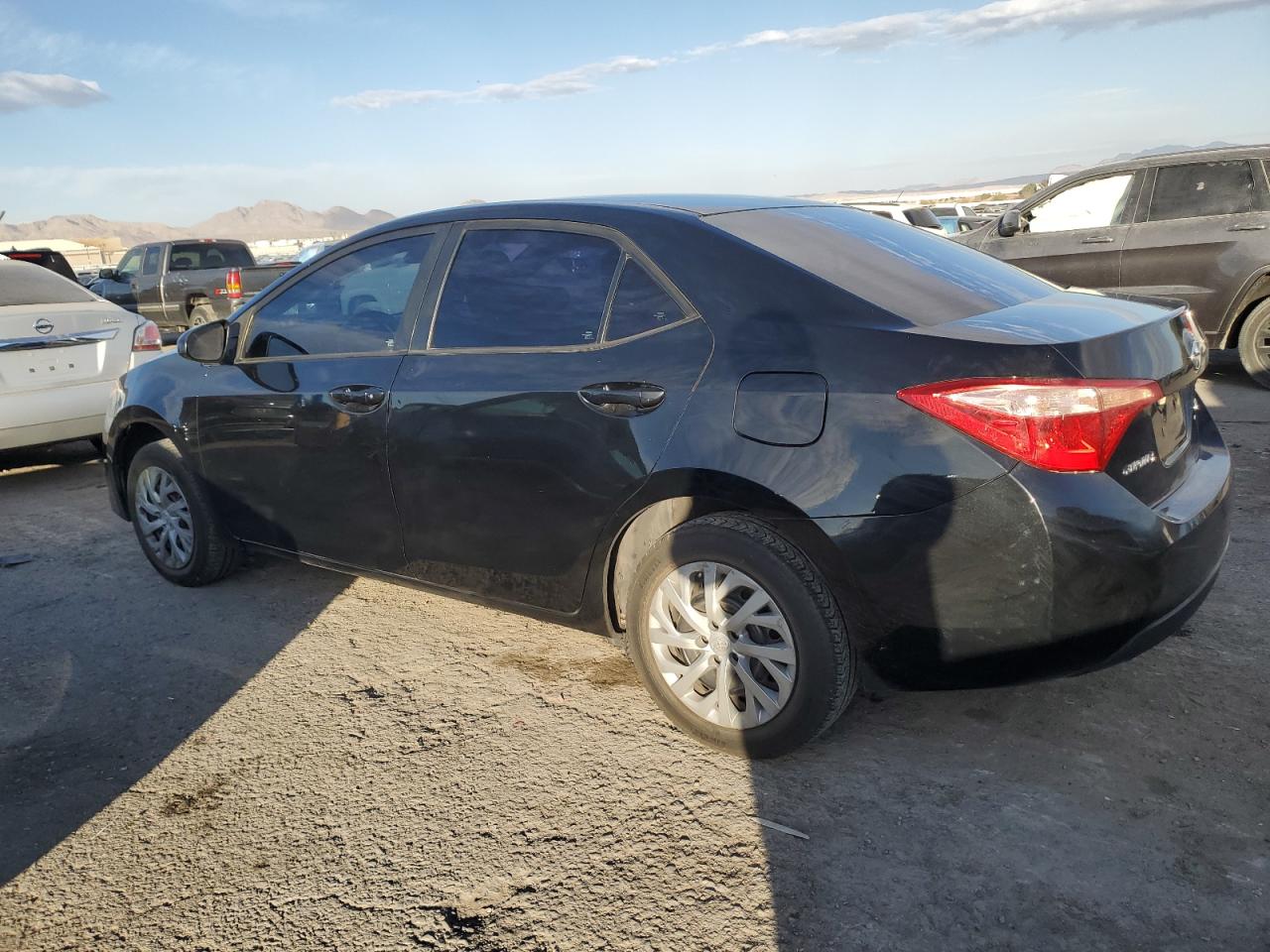 2017 Toyota Corolla VIN 5YFBURHE0HP649574 Copart auction photo, side / front end damage thumbnail 2