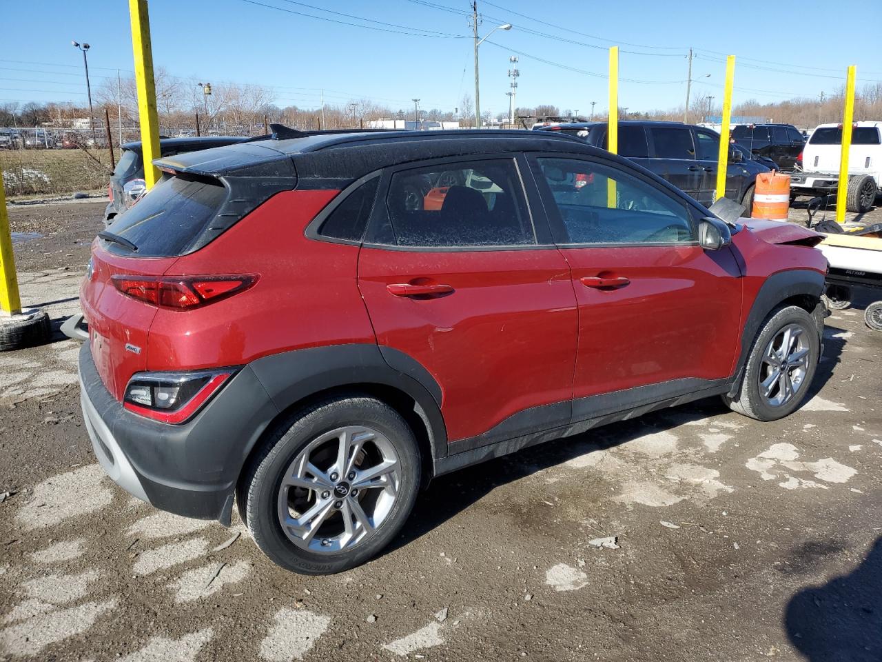 2023 Hyundai Kona VIN KM8K6CAB9PU954057 Copart auction photo, front end / minor dent/scratches damage thumbnail 3