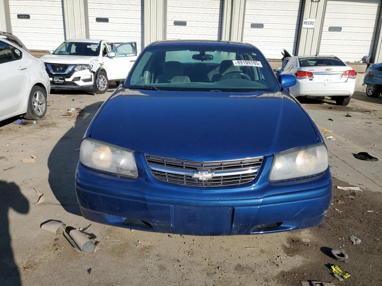 2005 Chevrolet Impala VIN 2G1WF52E759111858 Copart auction photo, side / front end damage thumbnail 5