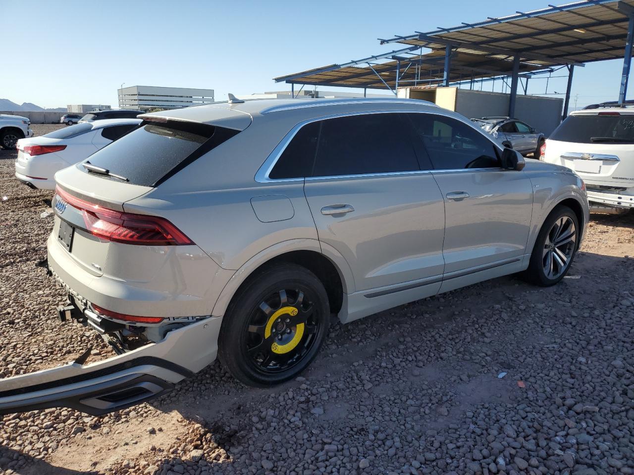 2021 Audi Q8 VIN WA1FVAF14MD027325 Copart auction photo, rear end damage thumbnail 3