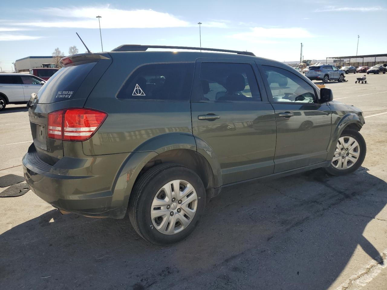 2018 Dodge Journey VIN 3C4PDCAB9JT384224 Copart auction photo, front end / undercarriage damage thumbnail 3