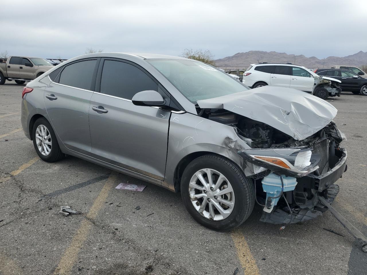 2021 Hyundai Accent VIN 3KPC24A60ME137504 Copart auction photo, front end damage thumbnail 4