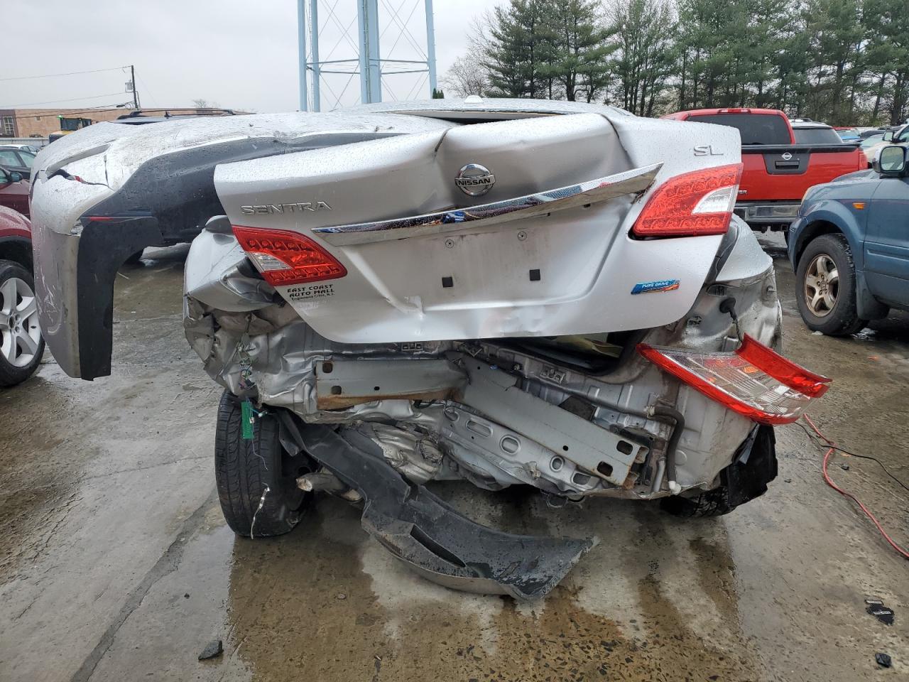 2014 Nissan Sentra VIN 3N1AB7AP9EY202936 Copart auction photo, all over damage thumbnail 6