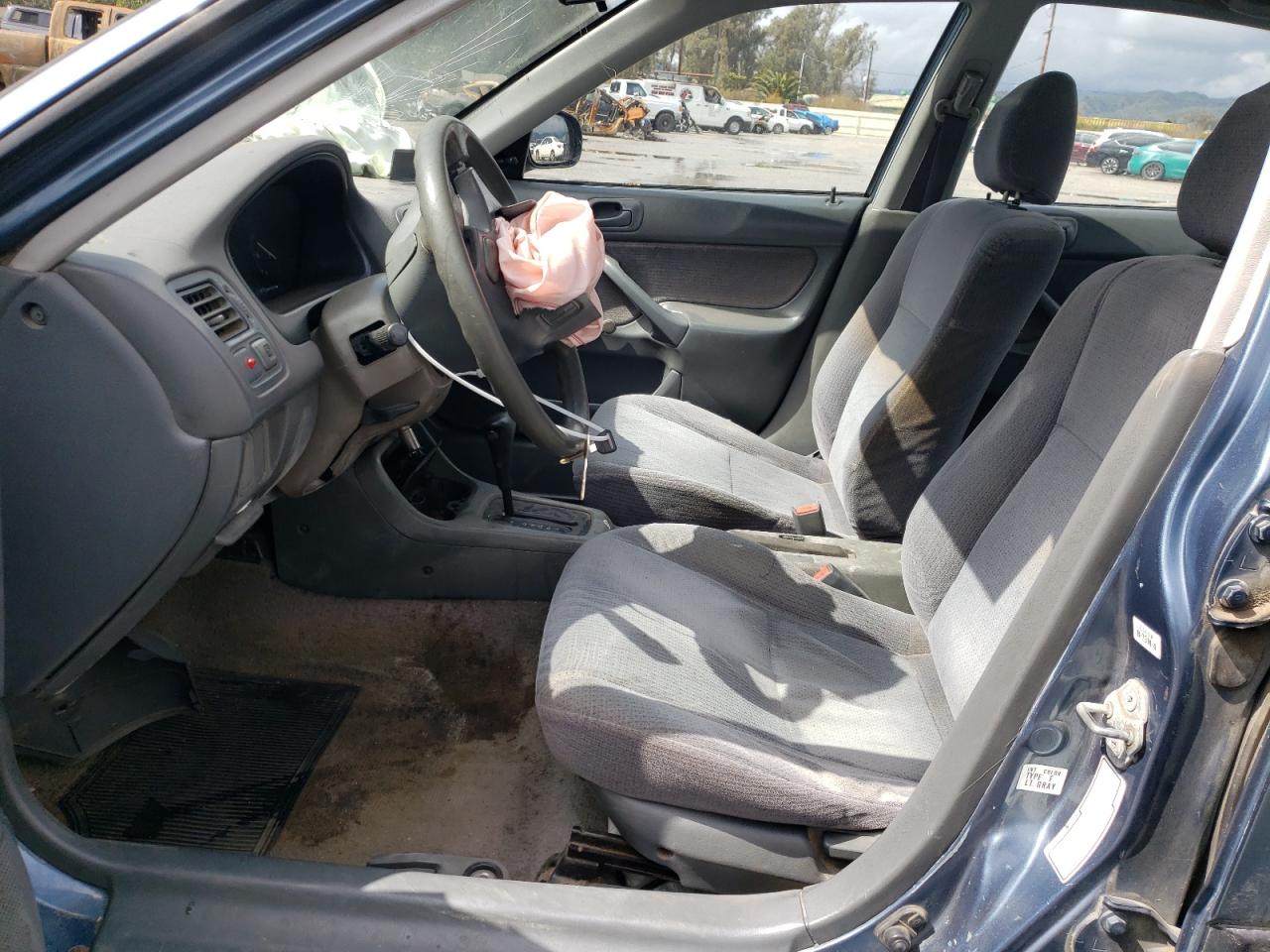 1996 Honda Civic VIN 2HGEJ6621TH525813 Copart auction photo, front end damage thumbnail 7