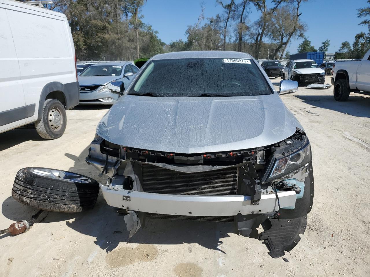 2017 Chevrolet Impala VIN 2G1145S36H9187722 Copart auction photo, front end / undercarriage damage thumbnail 5