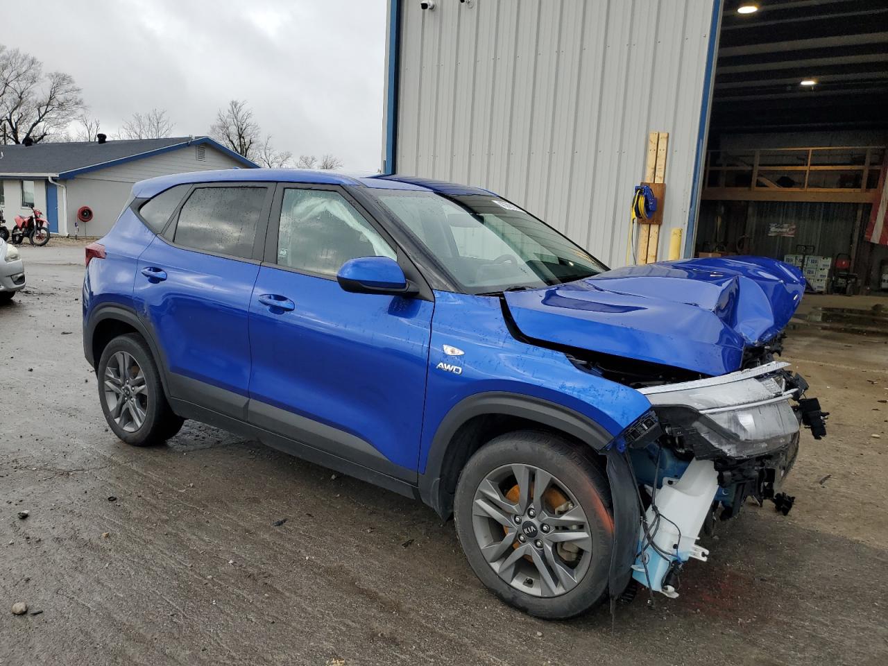 2021 KIA Seltos VIN KNDEPCAAXM7188324 Copart auction photo, front end damage thumbnail 4