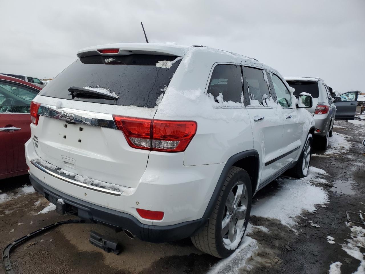 2013 Jeep Grand Cherokee VIN 1C4RJFCG4DC593947 Copart auction photo, front end damage thumbnail 3