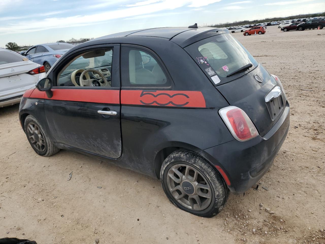 2012 Fiat 500 VIN 3C3CFFAR2CT106229 Copart auction photo, front end damage thumbnail 2