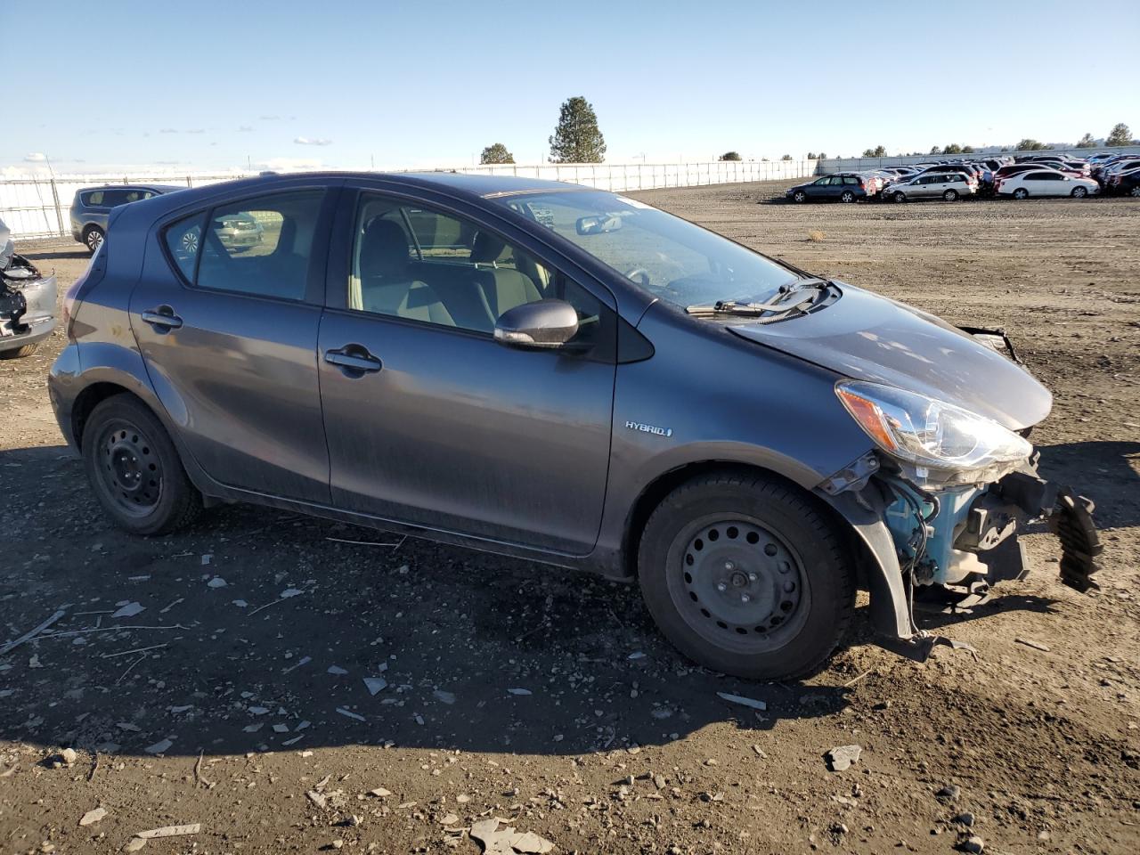 2016 Toyota Prius VIN JTDKDTB38G1137486 Copart auction photo, front end / side damage thumbnail 4