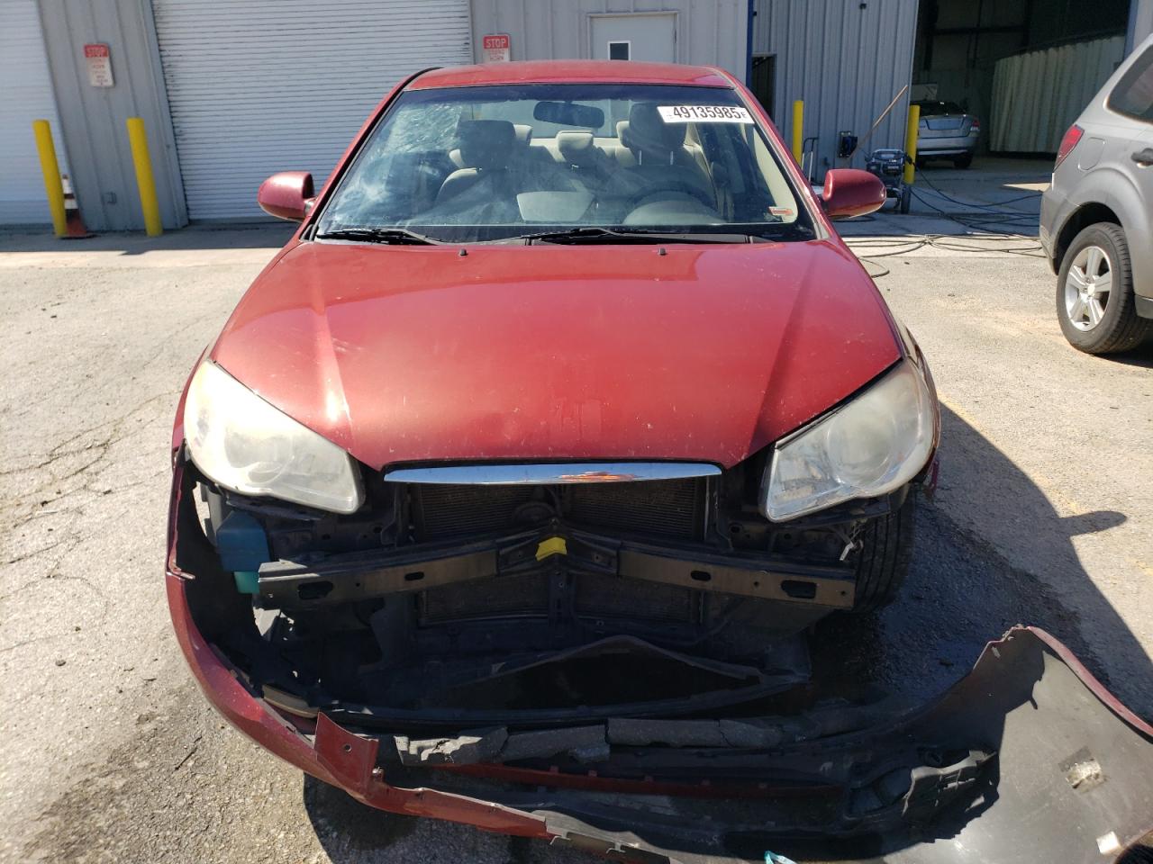 2008 Hyundai Elantra VIN KMHDU46D78U497345 Copart auction photo, front end / hail damage thumbnail 5