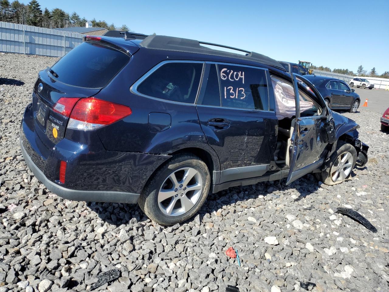 2013 Subaru Outback VIN 4S4BRBKC0D3319691 Copart auction photo, all over damage thumbnail 3