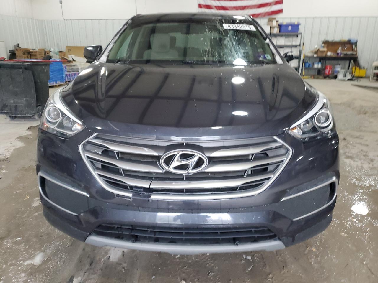 2018 Hyundai Santa Fe VIN 5XYZT3LB3JG571720 Copart auction photo, side / front end damage thumbnail 5