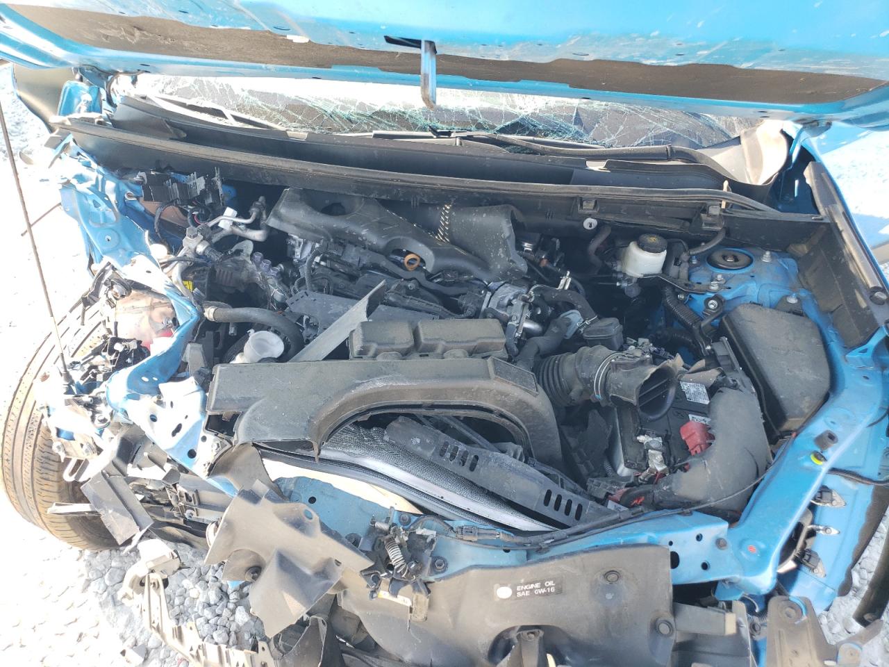 2021 Toyota RAV 4 VIN 2T3W1RFV8MW127904 Copart auction photo, front end / side damage thumbnail 12