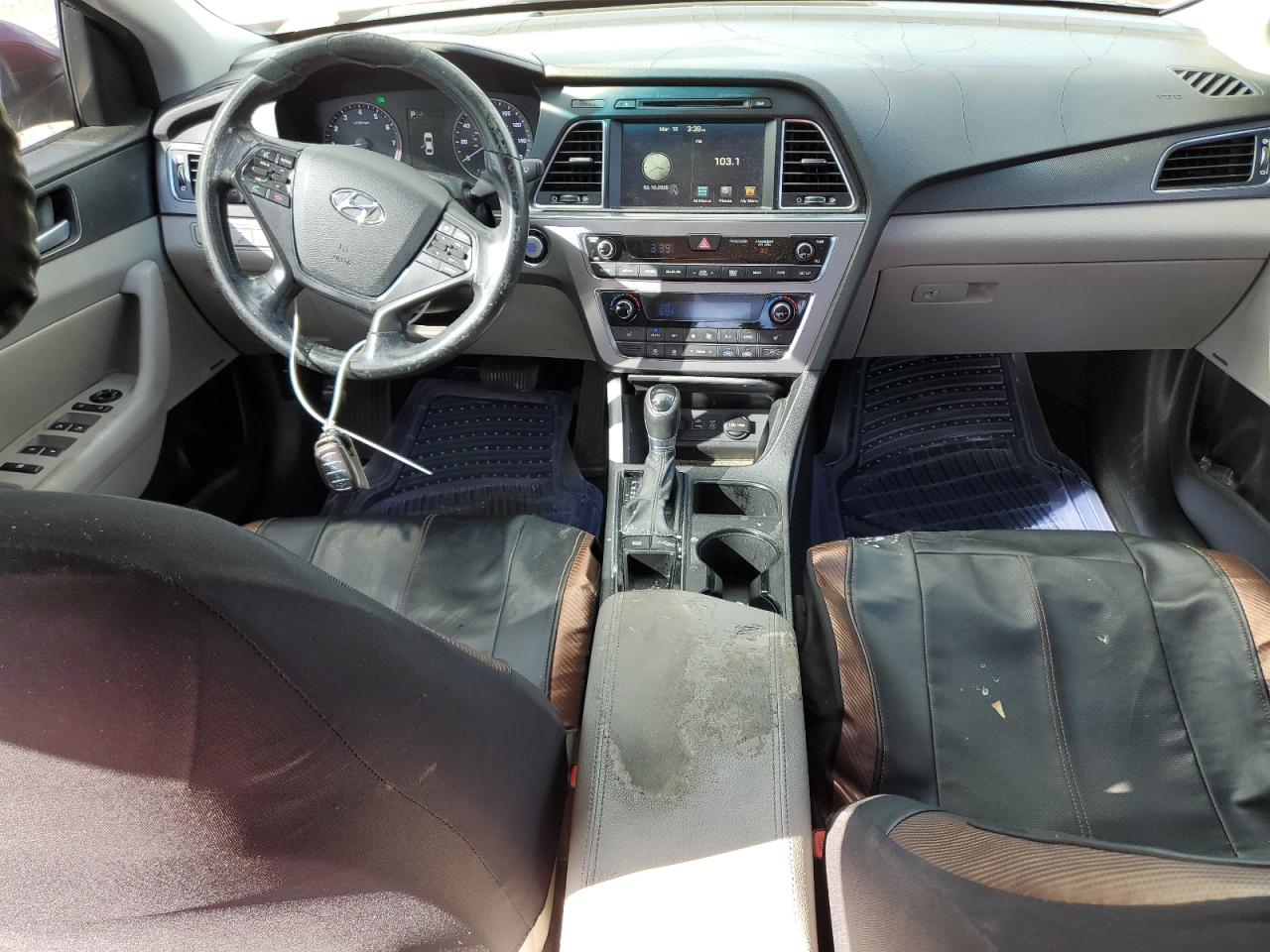 2015 Hyundai Sonata VIN 5NPE34AF7FH117528 Copart auction photo, front end damage thumbnail 8