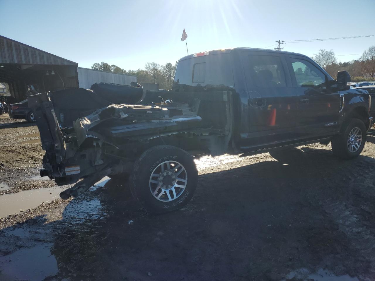 2017 Ford F250 VIN 1FT7W2BT9HED39466 Copart auction photo, rear end damage thumbnail 3