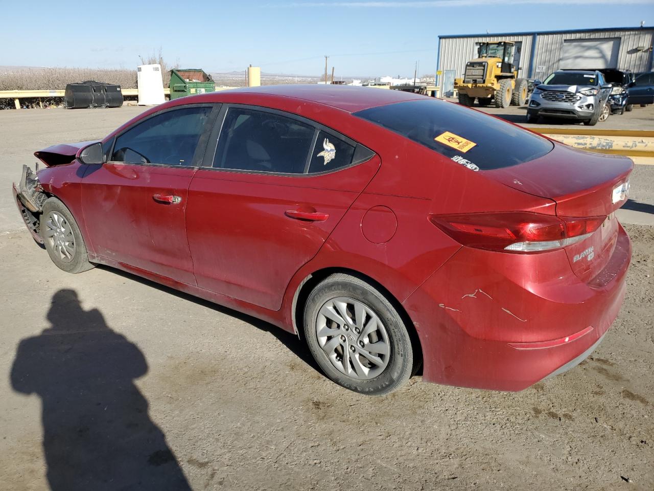 2018 Hyundai Elantra VIN KMHD74LF0JU450144 Copart auction photo, front end damage thumbnail 2
