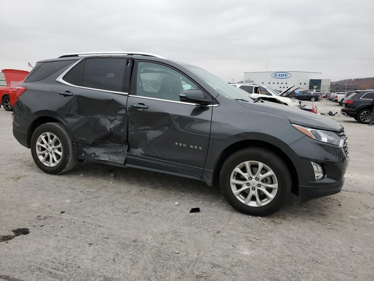 2018 Chevrolet Equinox VIN 2GNAXJEVXJ6100150 Copart auction photo, side damage thumbnail 4