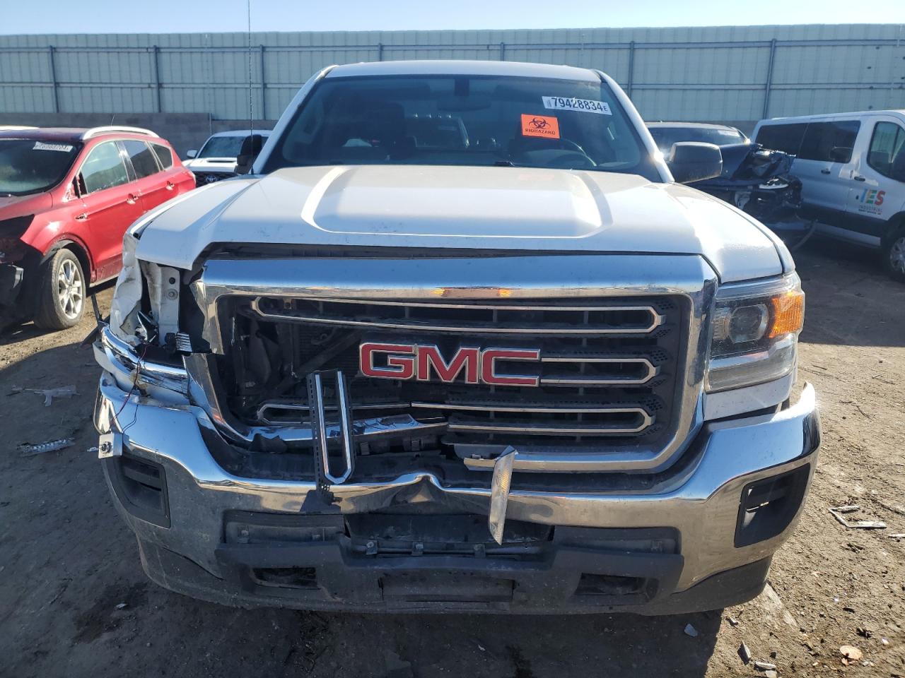 2017 GMC Sierra VIN 1GT12REG3HF223117 Copart auction photo, front end damage thumbnail 5
