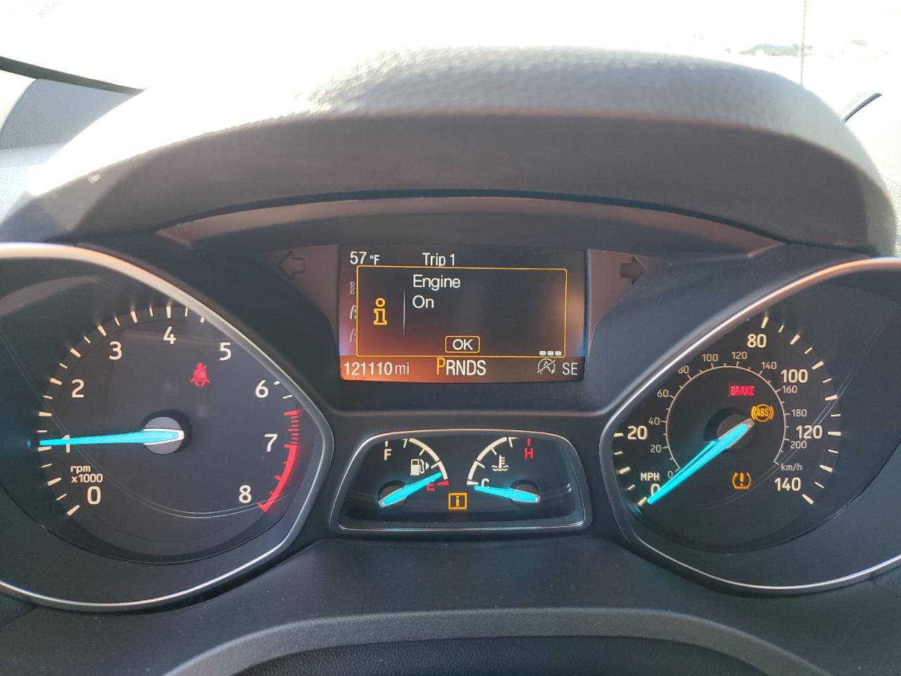2017 Ford Escape VIN 1FMCU0GDXHUB73163 Copart auction photo, front end / undercarriage damage thumbnail 9
