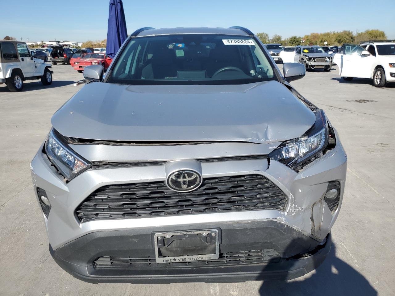 2021 Toyota RAV 4 VIN 2T3W1RFV1MW120860 Copart auction photo, front end / minor dent/scratches damage thumbnail 5