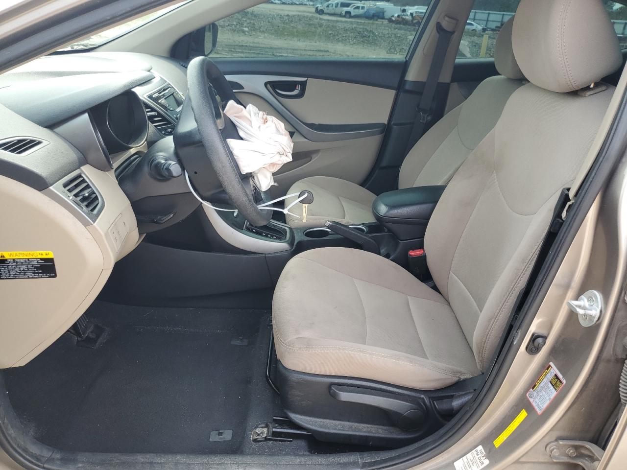 2014 Hyundai Elantra VIN 5NPDH4AE1EH508290 Copart auction photo, front end / side damage thumbnail 7