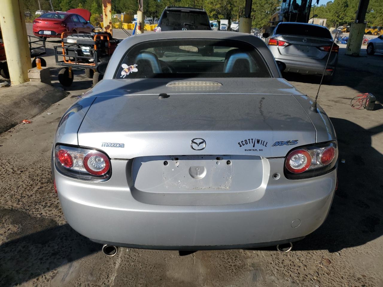 2008 Mazda MX-5 VIN JM1NC26FX80156885 Copart auction photo, front end damage thumbnail 6