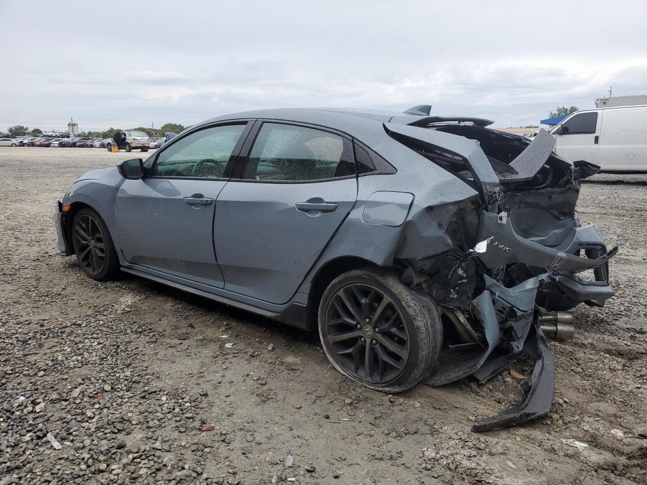 2021 Honda Civic VIN SHHFK7H45MU218803 Copart auction photo, rear end damage thumbnail 2