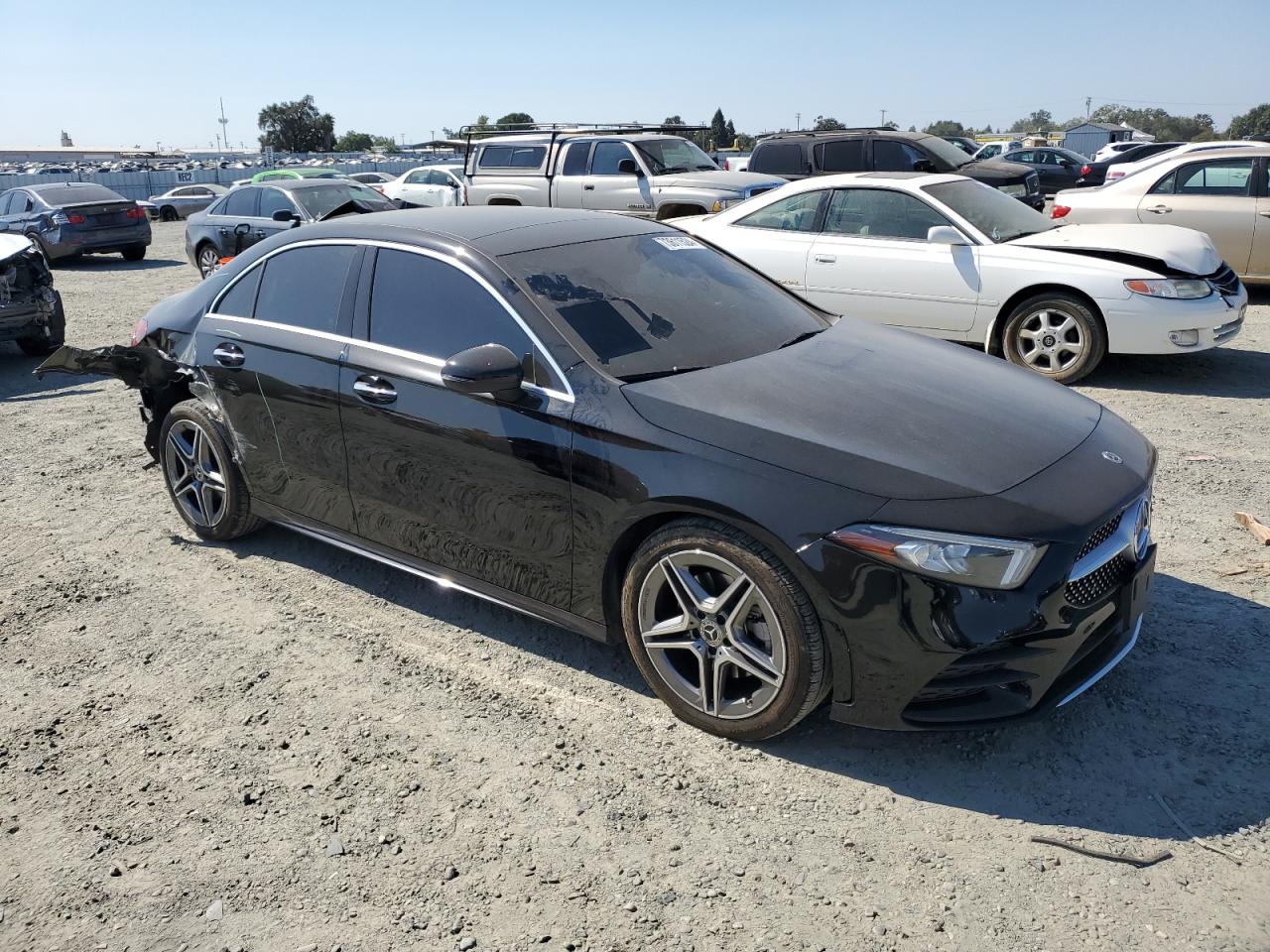 2022 Mercedes-Benz A-klasse VIN W1K3G4FB7NJ351200 Copart auction photo, side / rear end damage thumbnail 4