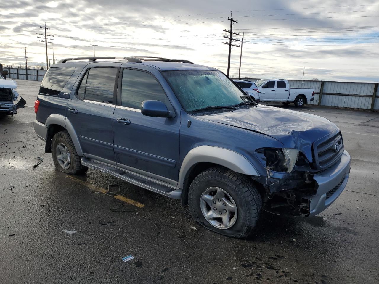 2002 Toyota Sequoia VIN 5TDBT44AX2S094818 Copart auction photo, all over damage thumbnail 4