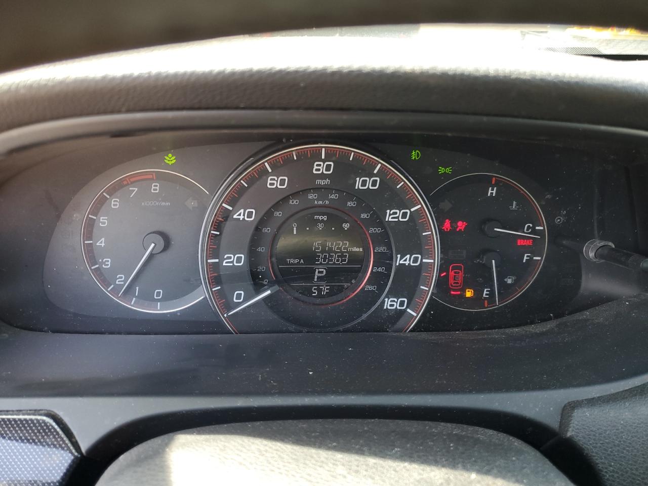 2015 Honda Accord VIN 1HGCR2F5XFA218839 Copart auction photo, front end / rear end damage thumbnail 9