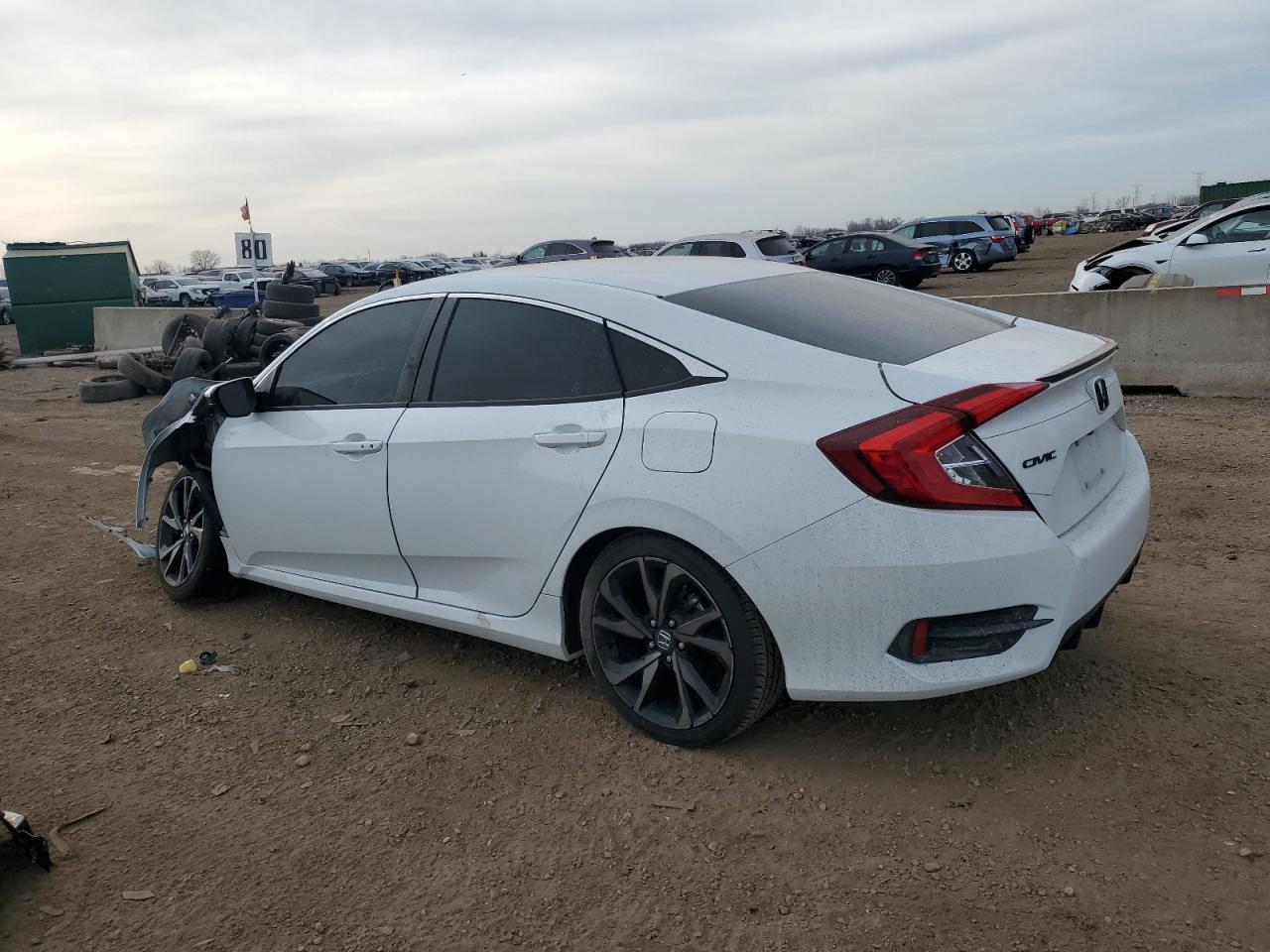 2021 Honda Civic VIN 2HGFC2F86MH543947 Copart auction photo, front end damage thumbnail 2