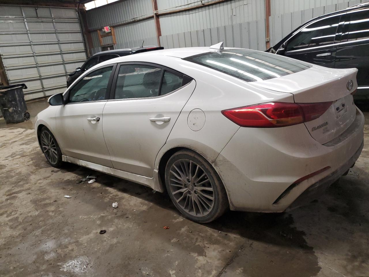 2017 Hyundai Elantra VIN KMHD04LB2HU350025 Copart auction photo, side damage thumbnail 2