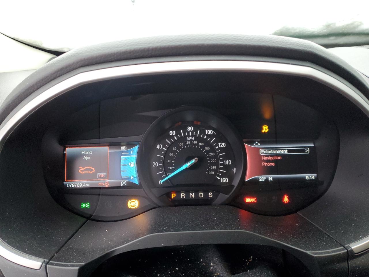 2020 Ford Edge VIN 2FMPK4J98LBA17737 Copart auction photo, front end damage thumbnail 9