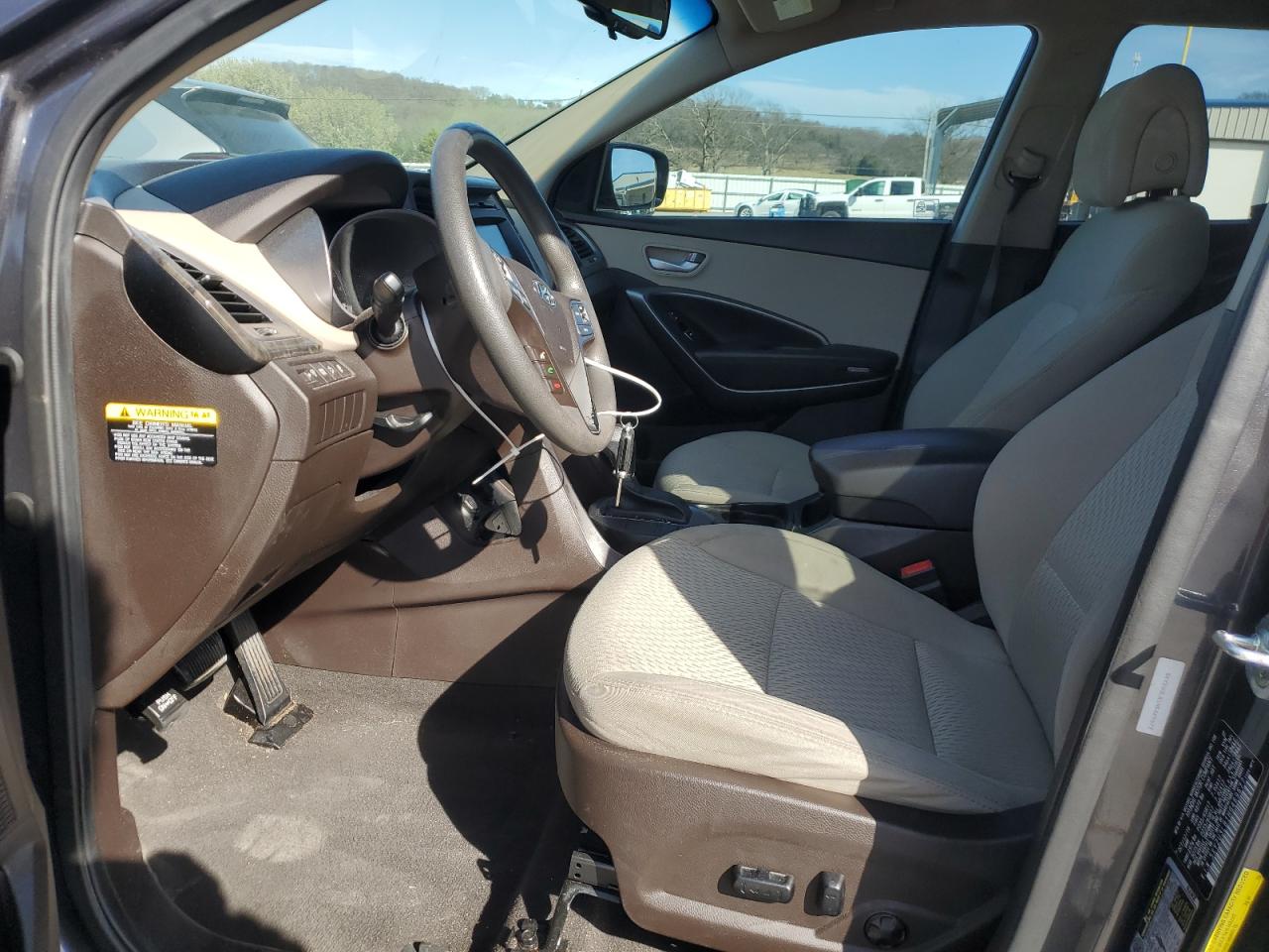 2017 Hyundai Santa Fe VIN 5XYZU3LB1HG469677 Copart auction photo, rear end damage thumbnail 7