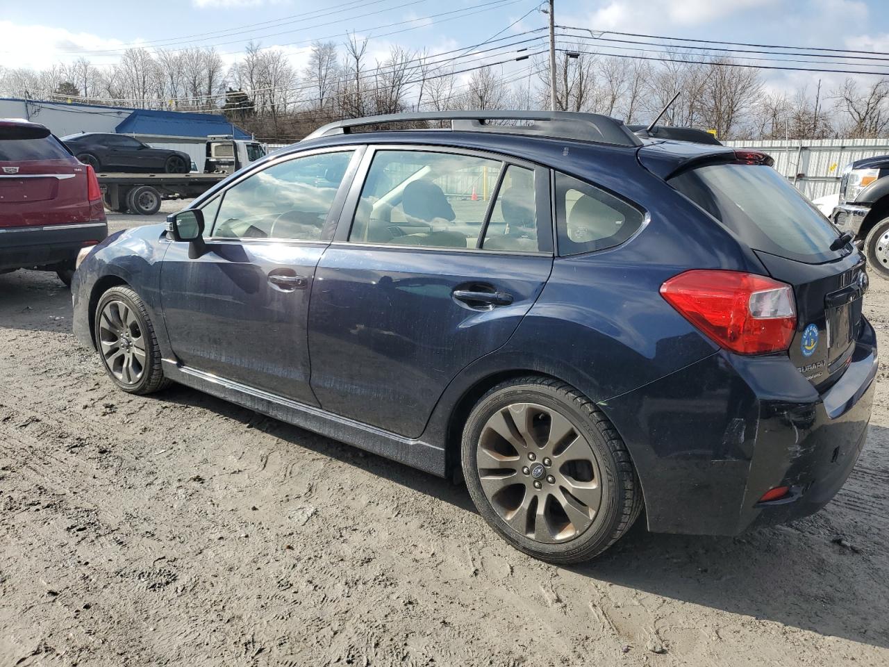 2015 Subaru Impreza VIN JF1GPAU64FH306827 Copart auction photo, side / rear end damage thumbnail 2