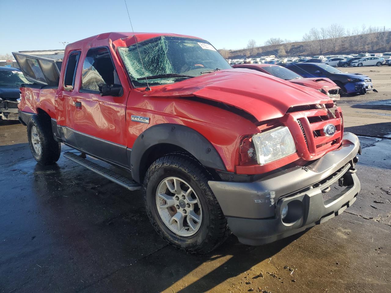 2008 Ford Ranger VIN 1FTZR45E68PA01889 Copart auction photo, rollover damage thumbnail 4