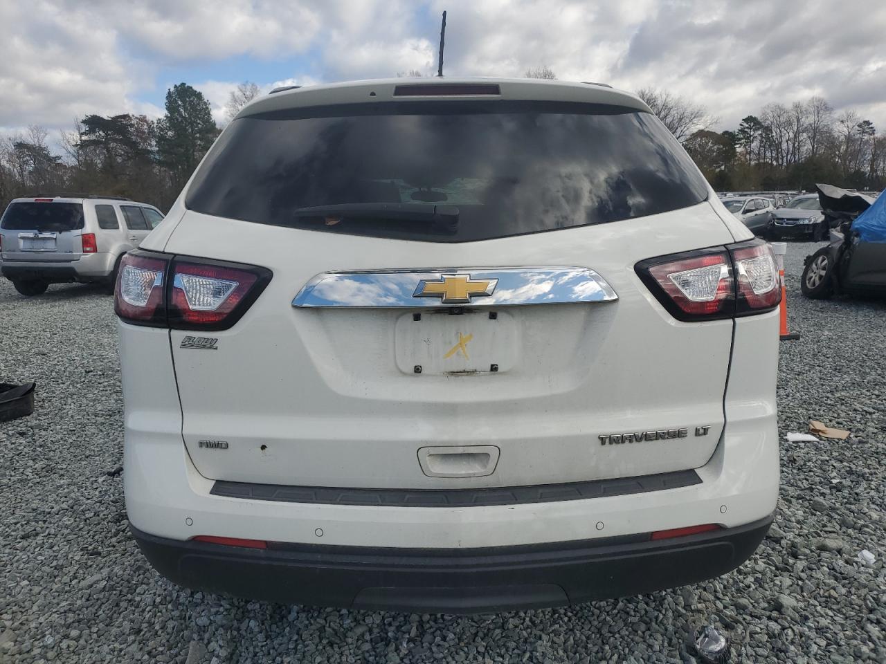 2014 Chevrolet Traverse VIN 1GNKVHKD1EJ205747 Copart auction photo, front end / burn - engine damage thumbnail 6