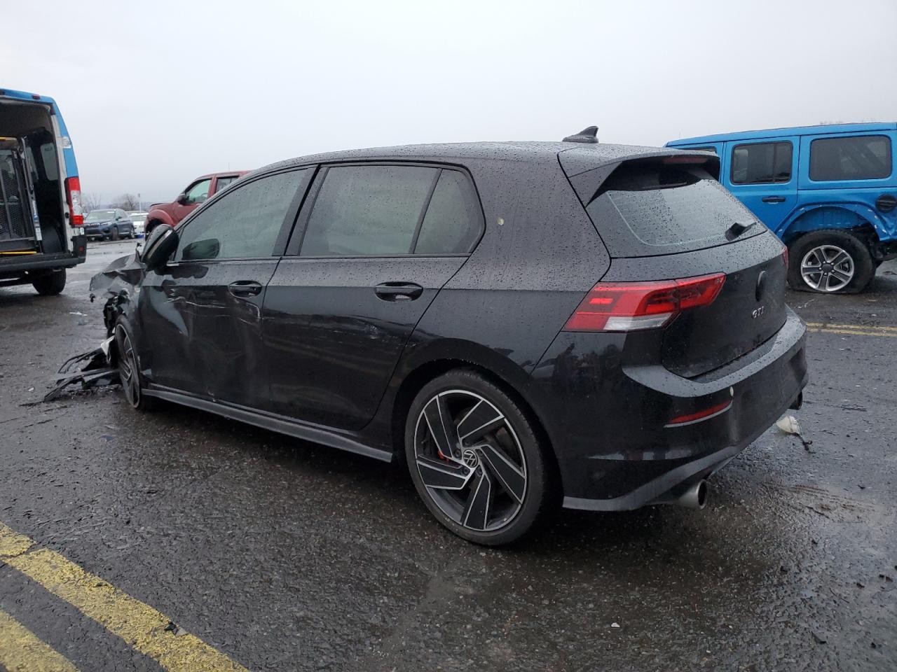 2022 Volkswagen GTI VIN WVWG87CD7NW219539 Copart auction photo, front end / side damage thumbnail 2